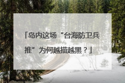 岛内这场“台海防卫兵推”为何越描越黑？