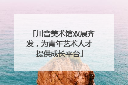 川音美术馆双展齐发，为青年艺术人才提供成长平台