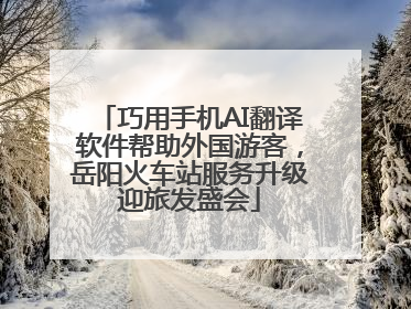 巧用手机AI翻译软件帮助外国游客，岳阳火车站服务升级迎旅发盛会