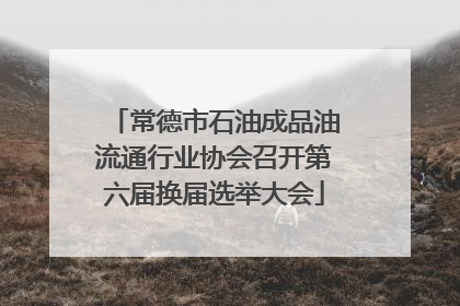 常德市石油成品油流通行业协会召开第六届换届选举大会