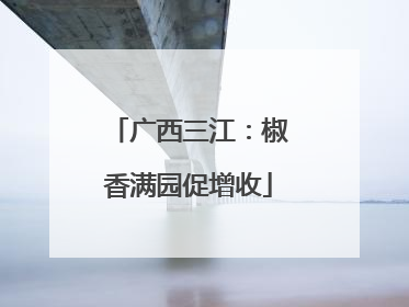 广西三江：椒香满园促增收