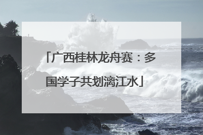 广西桂林龙舟赛：多国学子共划漓江水