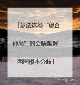 意法这场“貌合神离”的会晤难解两国根本分歧