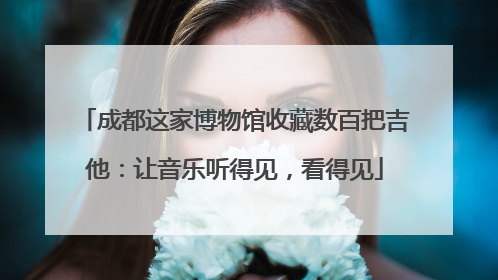 成都这家博物馆收藏数百把吉他：让音乐听得见，看得见