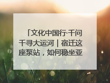 文化中国行·千问千寻大运河｜宿迁这座泵站，如何稳坐亚洲第一宝座？