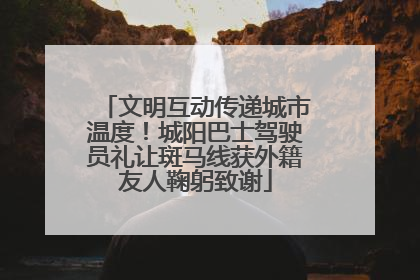文明互动传递城市温度！城阳巴士驾驶员礼让斑马线获外籍友人鞠躬致谢