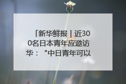新华鲜报｜近300名日本青年应邀访华：“中日青年可以创造更好的未来”