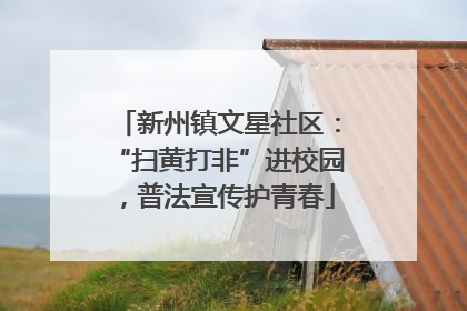 新州镇文星社区：“扫黄打非”进校园，普法宣传护青春