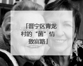 晋宁区青龙村的“菌”情致富路
