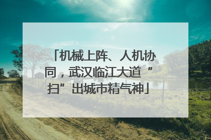 机械上阵、人机协同，武汉临江大道“扫”出城市精气神