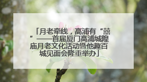 月老牵线，高浦有“囍”——首届厦门高浦城隍庙月老文化活动暨他趣百城见面会隆重举办