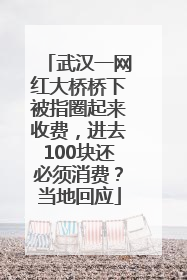 武汉一网红大桥桥下被指圈起来收费，进去100块还必须消费？当地回应