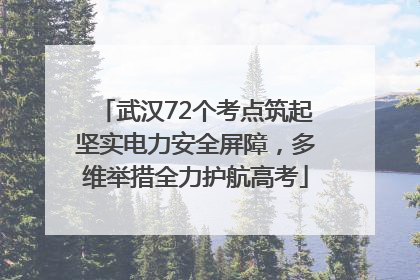 武汉72个考点筑起坚实电力安全屏障，多维举措全力护航高考