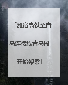 潍宿高铁至青岛连接线青岛段开始架梁