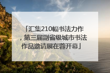 汇集210幅书法力作，第三届副省级城市书法作品邀请展在蓉开幕