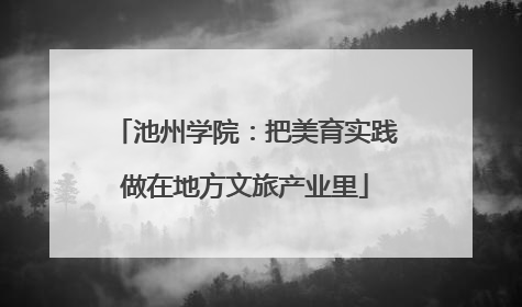 池州学院：把美育实践做在地方文旅产业里