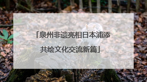 泉州非遗亮相日本浦添 共绘文化交流新篇