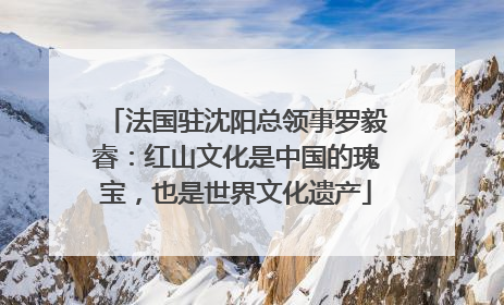 法国驻沈阳总领事罗毅睿：红山文化是中国的瑰宝，也是世界文化遗产
