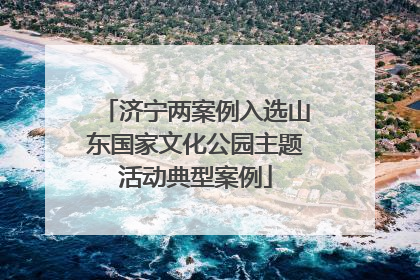 济宁两案例入选山东国家文化公园主题活动典型案例