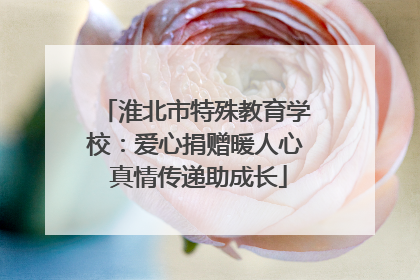 淮北市特殊教育学校：爱心捐赠暖人心 真情传递助成长