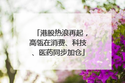 港股热浪再起，高瓴在消费、科技、医药同步加仓