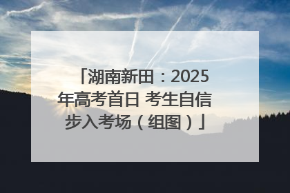 湖南新田：2025年高考首日 考生自信步入考场（组图）