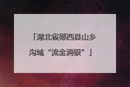 湖北省郧西县山乡沟域“流金淌银”