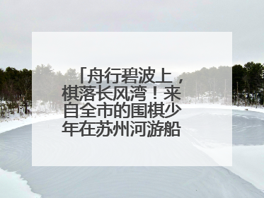 舟行碧波上，棋落长风湾！来自全市的围棋少年在苏州河游船上展开对决