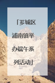 芗城区浦南镇举办端午系列活动