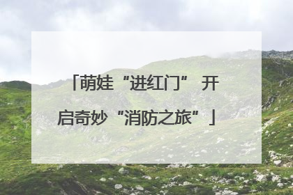 萌娃“进红门” 开启奇妙“消防之旅”
