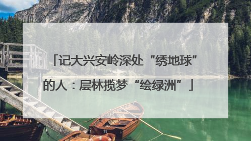 记大兴安岭深处“绣地球”的人：层林揽梦“绘绿洲”
