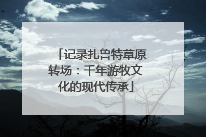 记录扎鲁特草原转场：千年游牧文化的现代传承