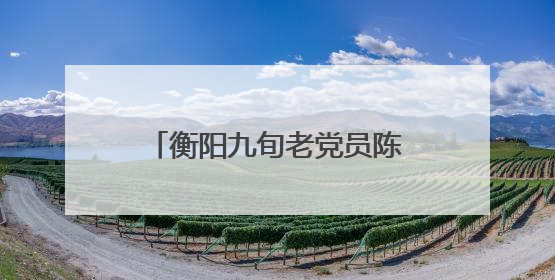 衡阳九旬老党员陈普开的执着与坚守