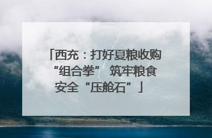 西充：打好夏粮收购“组合拳” 筑牢粮食安全“压舱石”