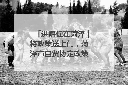 进解促在菏泽｜将政策送上门，菏泽市自贸协定政策专题宣讲会召开