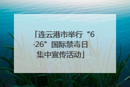 连云港市举行“6·26”国际禁毒日集中宣传活动