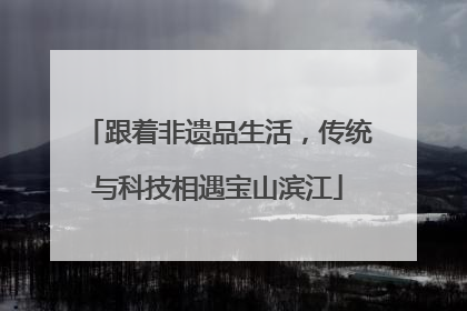 跟着非遗品生活，传统与科技相遇宝山滨江