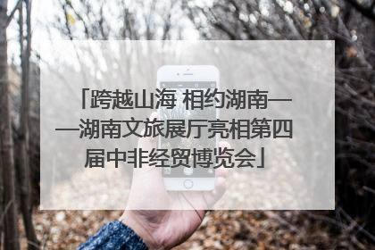 跨越山海 相约湖南——湖南文旅展厅亮相第四届中非经贸博览会