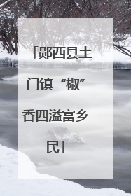 郧西县土门镇“椒”香四溢富乡民