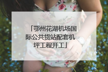 鄂州花湖机场国际公共货站配套机坪工程开工