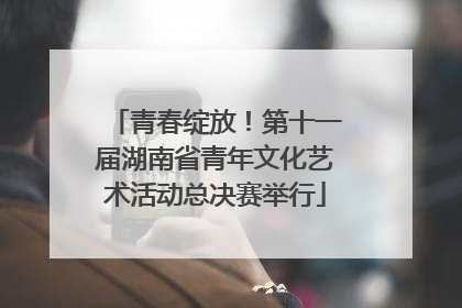 青春绽放！第十一届湖南省青年文化艺术活动总决赛举行