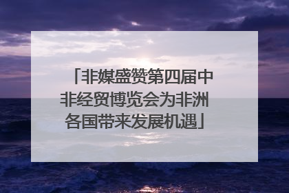 非媒盛赞第四届中非经贸博览会为非洲各国带来发展机遇