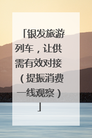 银发旅游列车，让供需有效对接（提振消费一线观察）