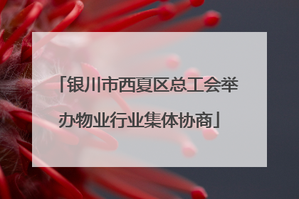 银川市西夏区总工会举办物业行业集体协商