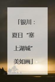 银川：夏日“塞上湖城”美如画