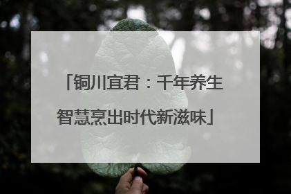 铜川宜君：千年养生智慧烹出时代新滋味