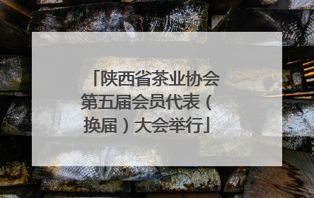陕西省茶业协会第五届会员代表（换届）大会举行