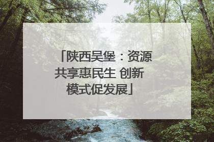 陕西吴堡：资源共享惠民生 创新模式促发展