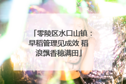 零陵区水口山镇：早稻管理见成效 稻浪飘香穗满田