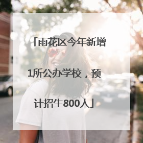 雨花区今年新增1所公办学校，预计招生800人